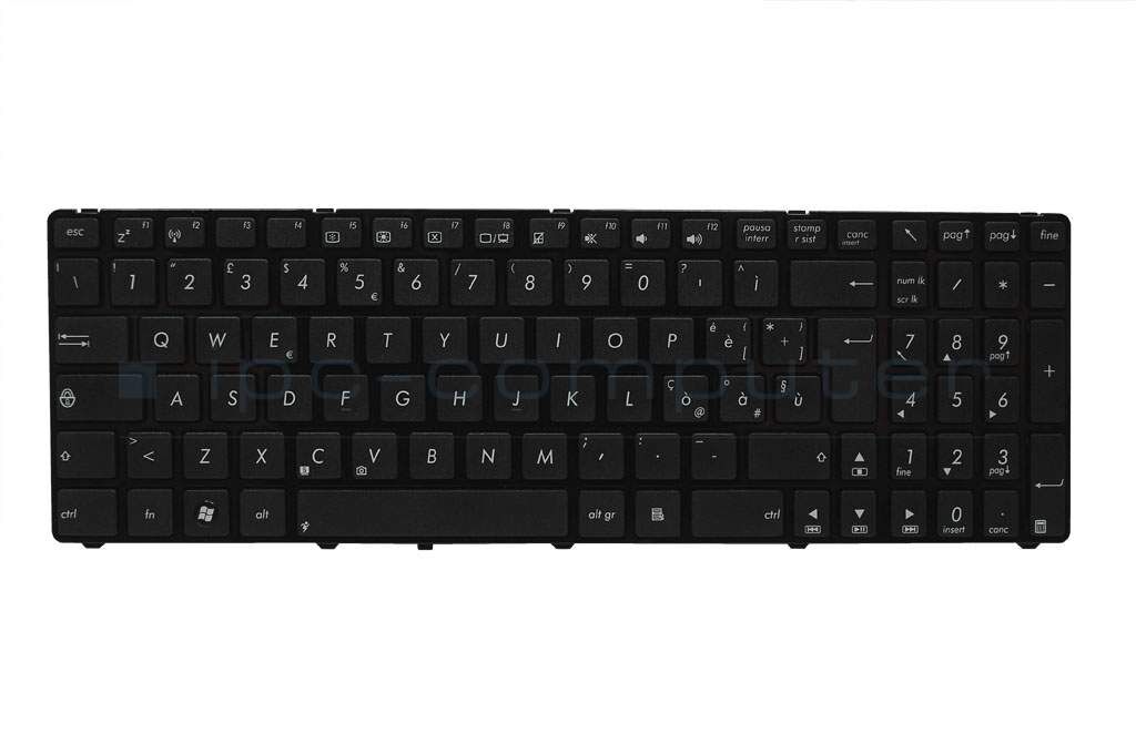Asus 0KN0-E02IT01 Tastatur IT (italienisch) schwarz/schwarz glänzend Original