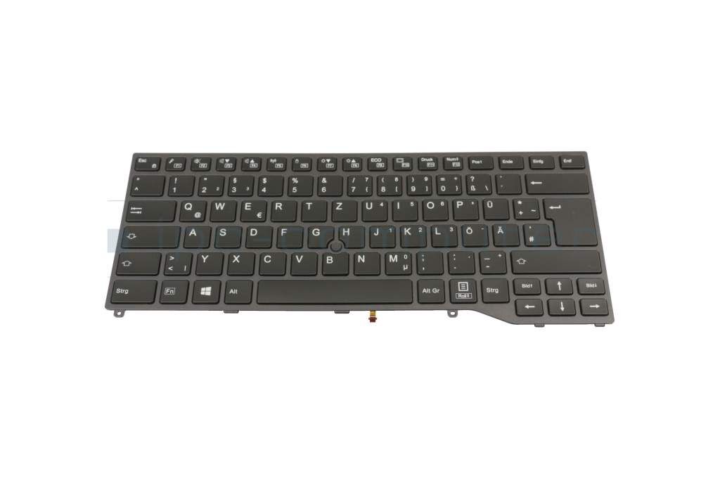 Fujitsu CP724751-02 Tastatur DE (deutsch) schwarz mit Mouse-Stick Original