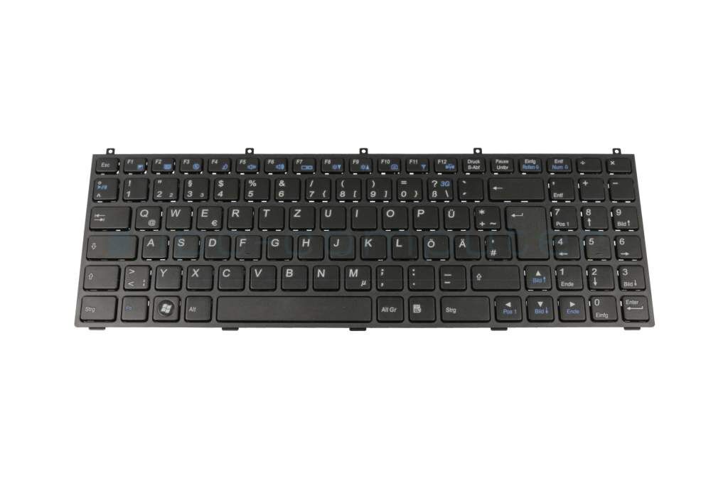 Clevo 6-79-W25CSW0K-070-W Tastatur DE (deutsch) schwarz/grau Original