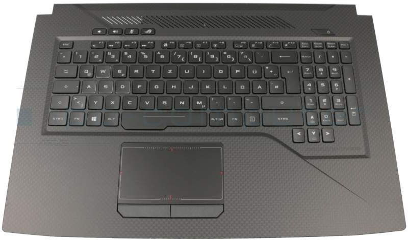 Asus 33B9BTAJN10 Tastatur inkl. Topcase DE (deutsch) schwarz/schwarz mit Backlight Original