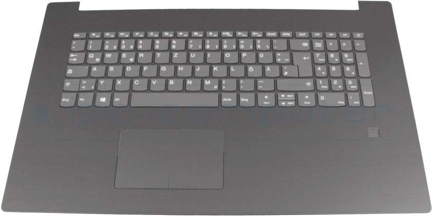 Medion 35052820 Tastatur inkl. Topcase DE (deutsch) grau/grau für Fingerprint-Scanner Original