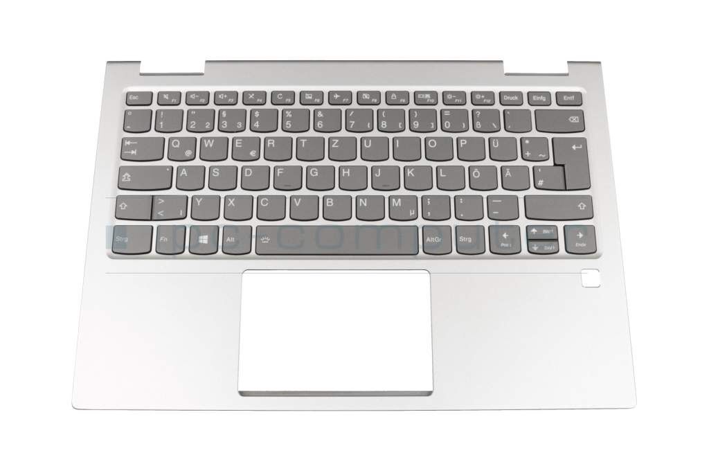 IPC T73013 Tastatur inkl. Topcase DE (deutsch) grau/silber mit Backlight Original