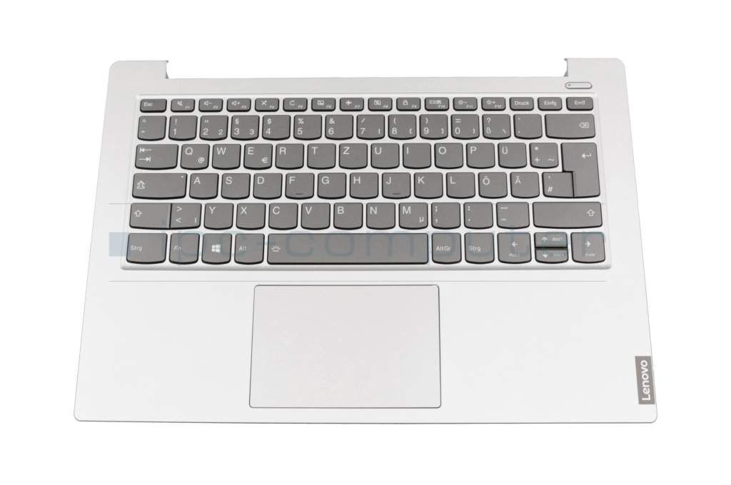 Lenovo ET2GK000200 Tastatur inkl. Topcase DE (deutsch) grau/silber mit Backlight Original