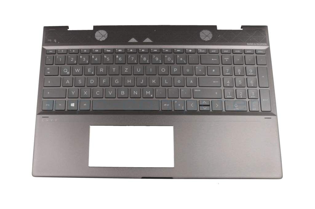 HP L13652-041 Tastatur inkl. Topcase DE (deutsch) grau/grau mit Backlight Original