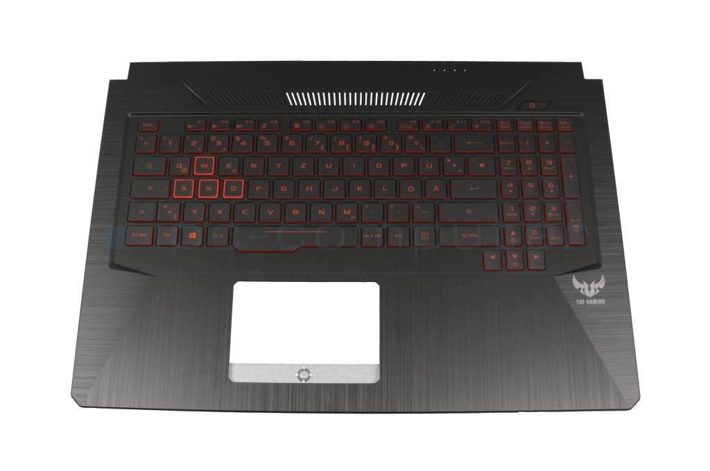 Asus 13N1-6EA0411 Tastatur inkl. Topcase DE (deutsch) schwarz/rot/schwarz mit Backlight Original