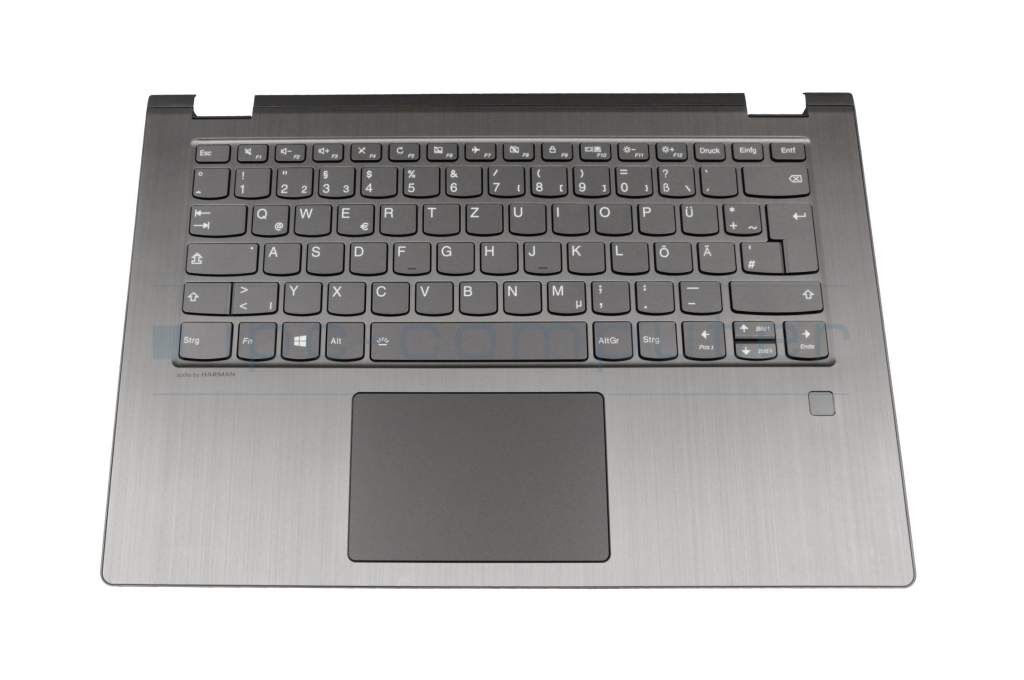 Lenovo PK09000J0E0 Tastatur inkl. Topcase DE (deutsch) grau/grau mit Backlight Original