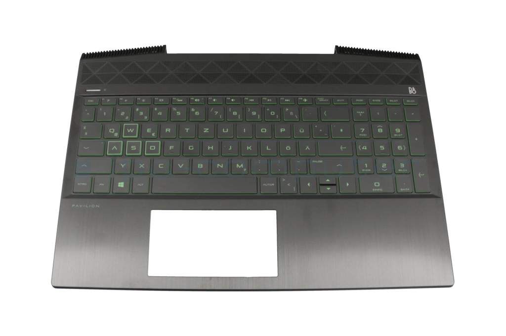 HP FA28B000H00 Tastatur inkl. Topcase DE (deutsch) schwarz/schwarz mit Backlight Original
