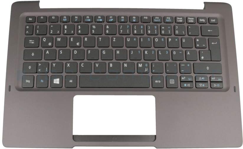 Darfon NSK-R7EBW 0G Tastatur inkl. Topcase DE (deutsch) schwarz/schwarz mit Backlight Original