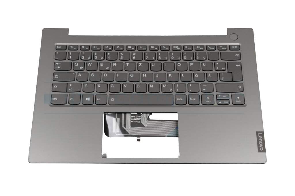 Lenovo PD4SB Tastatur inkl. Topcase DE (deutsch) grau/grau mit Backlight Original