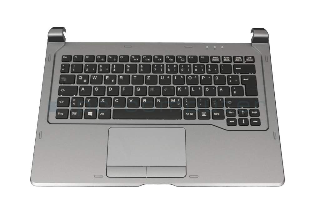 IPC TFQ665 Tastatur inkl. Topcase DE (deutsch) schwarz/grau Original