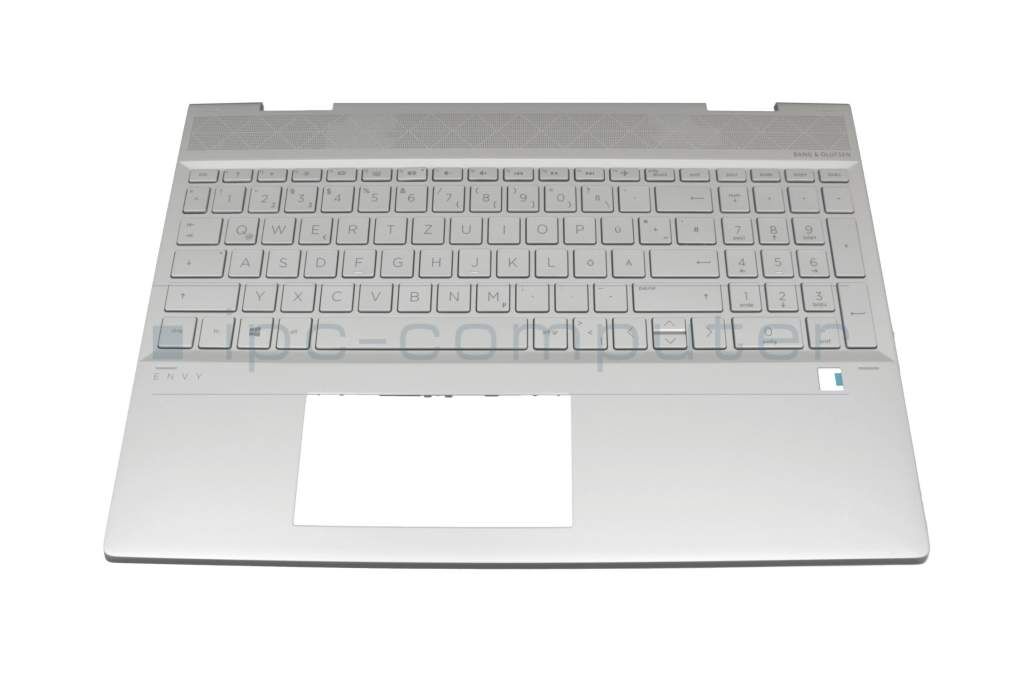HP 442.0GB09.XXXX Tastatur inkl. Topcase DE (deutsch) silber/silber mit Backlight (UMA) Original