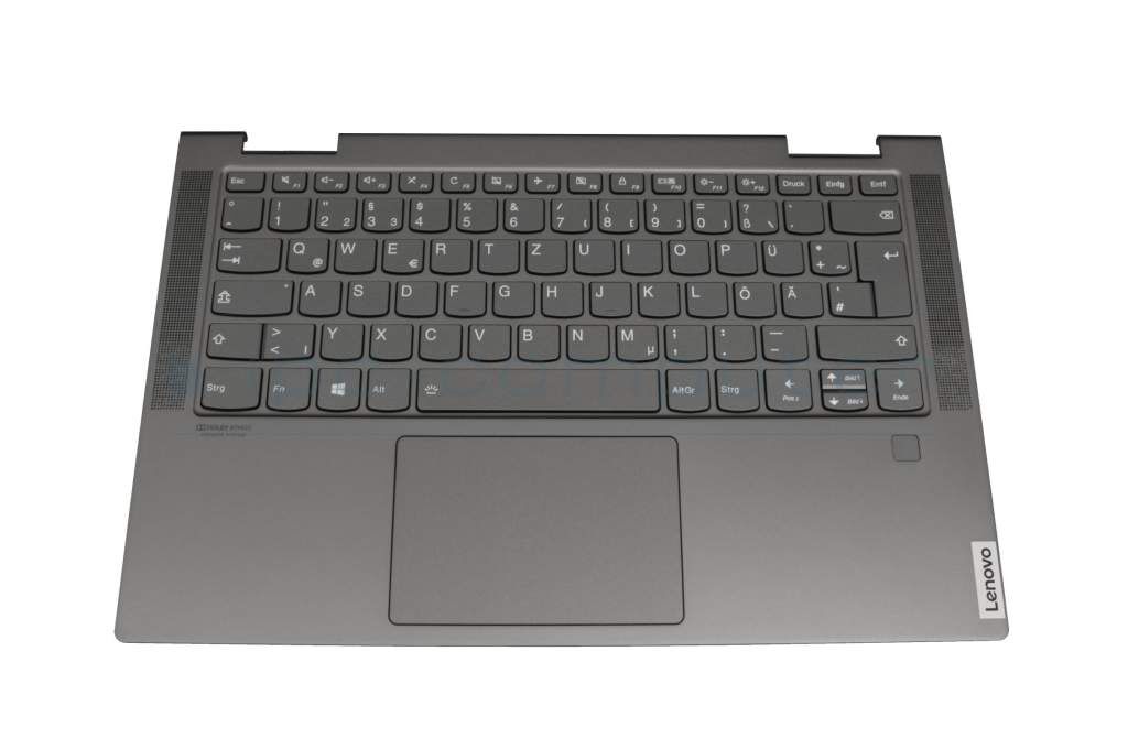 IPC TLYC74 Tastatur inkl. Topcase DE (deutsch) grau/grau mit Backlight Original