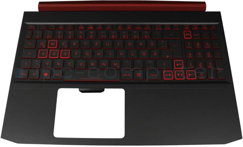 Acer 6BQ5AN2012 Tastatur inkl. Topcase DE (deutsch) schwarz/schwarz mit Backlight Original