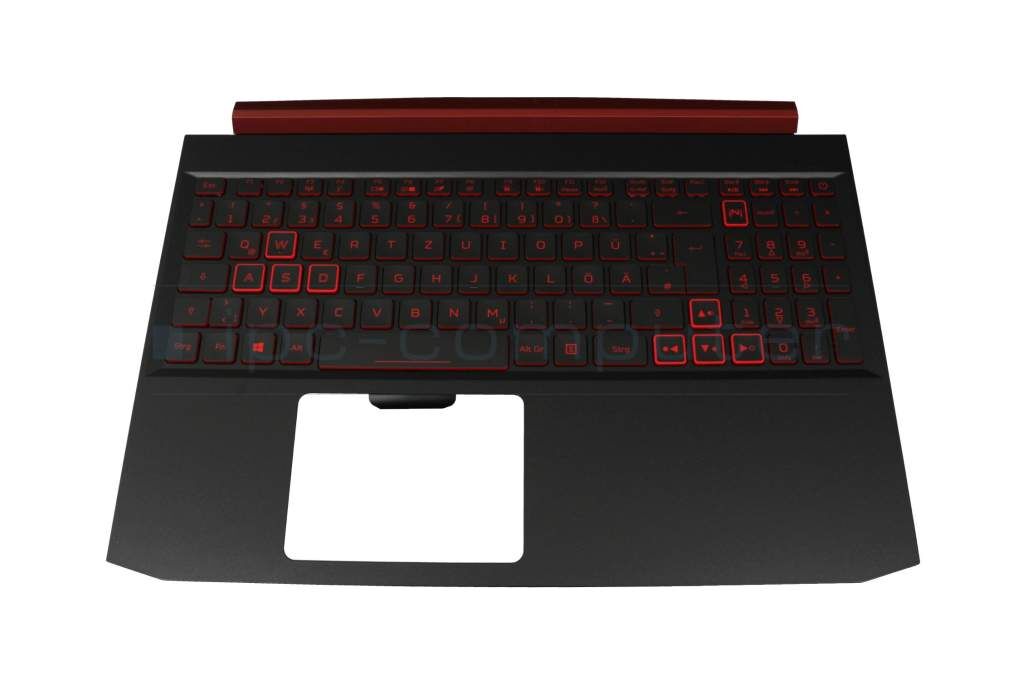 Acer FA2K1000301 Tastatur inkl. Topcase DE (deutsch) schwarz/schwarz mit Backlight Original