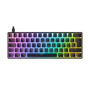 Deltaco DK475 RGB 60% Hotswap Mekanisk Tastatur [Pink Linear] - Sort