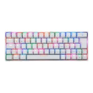 Fourze GK60 Gaming Keyboard, 60% White