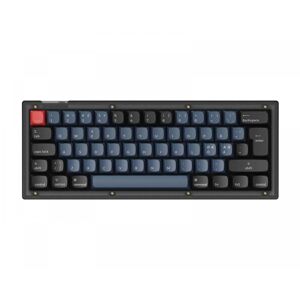 Keychron V4 QMK 60% ISO RGB Hotswap Tastatur - Frosted Black [K Pro Red]