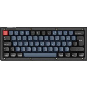 Keychron V4 QMK 60% ISO RGB Hotswap Tastatur - Frosted Black [K Pro Brown]