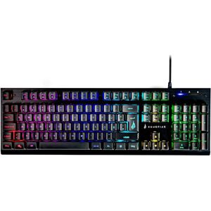 Surefire Kingpin X2 Gaming Tastatur, Nordisk, Sort