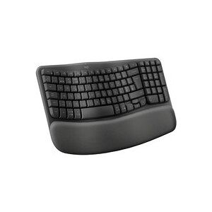 Logitech®   Wave Keys - Tastatur - trådløs - 2.4 GHz, Bluetooth 5.0 - Graphite   Nordisk layout