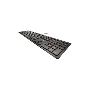 CHERRY KC 6000 SLIM - Tastatur - USB - Pan Nordic - tastkontakt: CHERRY SX - sort