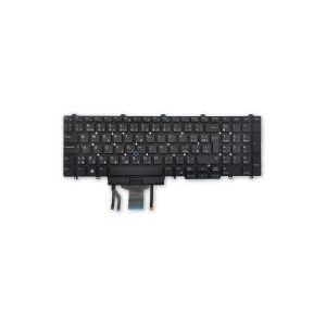 Dell Dual Pointing - Notebooks udskiftningstastatur - med pegepind - bagbelyst - QWERTY - dansk