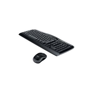 Logitech Wireless Combo MK330 - Tastatur og mus-sæt - trådløs - 2.4 GHz - UK - sort