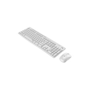 Logitech MK295 Silent - Tastatur og mus-sæt - trådløs - 2.4 GHz - Pan Nordic - off white