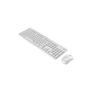 Logitech MK295 Silent - Tastatur og mus-sæt - trådløs - 2.4 GHz - US International - off white