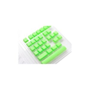 Ducky Rubber Keycap Set, 31 Tasten, Double-Shot, gummiert, für B - Grøn.