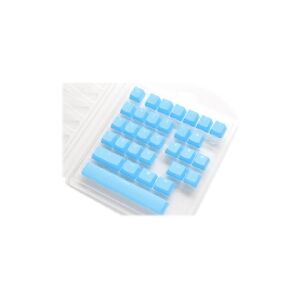 Ducky Rubber Keycap Set, 31 Tasten, Double-Shot, gummiert, für B - blå.