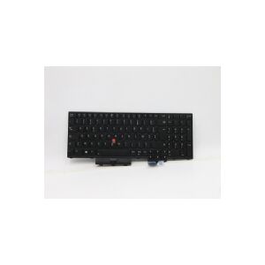 Lenovo Transimage - Notebooks udskiftningstastatur - med Trackpoint - bagbelyst - AZERTY - fransk - sort - for ThinkPad P15 Gen 1 20ST, 20SU  T15g Gen 1 20UR, 20US