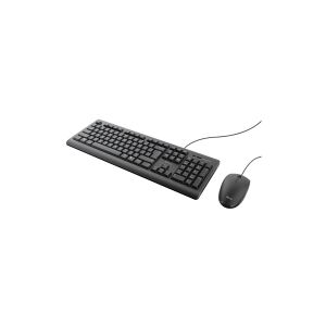 Trust Computer Products Trust TKM-250 - Tastatur og mus-sæt - USB - Nordisk - sort