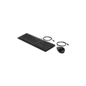 HP 225 - Tastatur og mus-sæt - USB - QWERTY - engelsk - for HP 34  Elite Mobile Thin Client mt645 G7  Laptop 15  Pro Mobile Thin Client mt440 G3