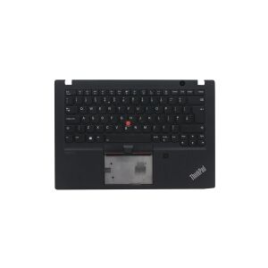 Lenovo Lite-On - Notebooks udskiftningstastatur - bagbelyst - norsk - sort - med topdække - for ThinkPad T14s Gen 1 20T0, 20T1