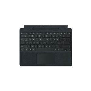 Microsoft Surface Pro Signature Keyboard - Tastatur - med touchpad, accelerometer, Surface Slim Pen 2 opbevaring og opladningsbakke - QWERTY - nordisk (dansk/finsk/norsk/svensk) - sort - kommerciel - for Surface Pro 8, Pro X