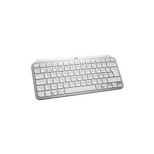 Logitech MX Keys Mini for Business - Tastatur - bagbelyst - trådløs - Bluetooth LE - QWERTY - Pan Nordic - bleg grå