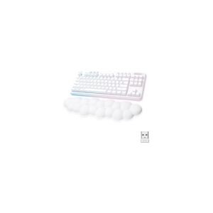 Logitech®   G715 - Tastatur - tenkeyless - bagbelyst - Bluetooth, LIGHTSPEED - layout: Nordisk - tastkontakt: Linear - hvid