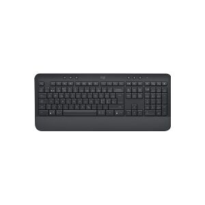 Logitech Signature K650 - Tastatur - trådløs - Bluetooth LE - QWERTY - nordisk (dansk/finsk/norsk/svensk) - grafit