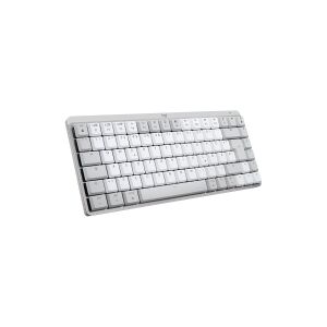 Logitech Master Series MX Mechanical Mini for Mac - Tastatur - bagbelyst - trådløs - Bluetooth LE - QWERTY - US International - tastkontakt: Tactile Quiet - bleg grå