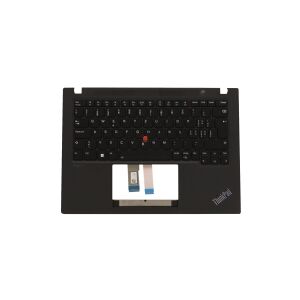 Lenovo Sunrex - Notebooks udskiftningstastatur - med Trackpoint - bagbelyst - schweizisk - sort - med topdække - for ThinkPad T14s Gen 3 21BR, 21BS