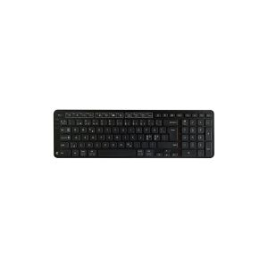 Tastatur Contour Balance Keyboard - trådløst - Bluetooth, 2.4 GHz - Pan Nordic - sort