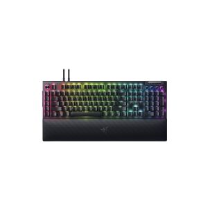 Razer BlackWidow V4 Pro - Tastatur - backlit - USB - QWERTY - USA - tastkontakt: Razer Green