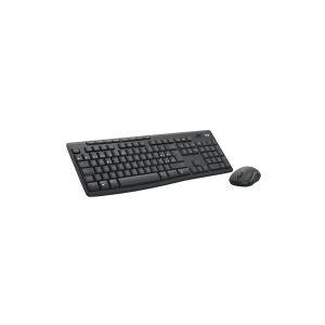Logitech MK370 Combo for Business - Tastatur og mus-sæt - trådløs - Bluetooth LE - QWERTY - nordisk (dansk/finsk/norsk/svensk) - grafit