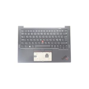 Lenovo Sunrex - Notebooks udskiftningstastatur - med Trackpoint - bagbelyst - QWERTY - Nordisk - sort - FRU - med topdække - for ThinkPad X1 Carbon Gen 11 21HM, 21HN