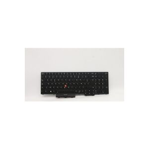 Lenovo Lite-On - Notebooks udskiftningstastatur - med ClickPad, Trackpoint - bagbelyst - AZERTY - fransk - sort - for ThinkPad L15 Gen 1 20U7, 20U8