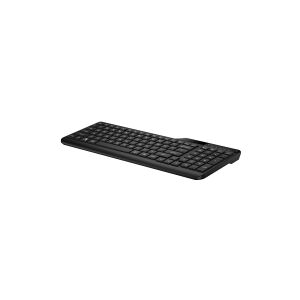 HP 475 - Tastatur - dobbelt-tilstand, multi-enhed, kompakt, 2-zone layout, lavprofil nøglerejse, 12 programmerbare knapper - trådløs - 2.4 GHz, Bluetooth 5.3 - Pan Nordic - jet black