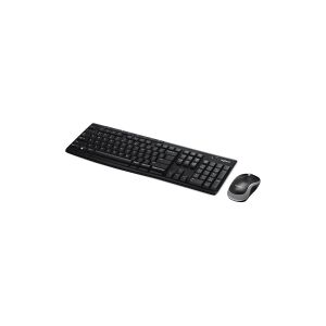 Logitech MK270 Wireless Combo - Tastatur og mus-sæt - trådløs - 2.4 GHz - QWERTY - US International