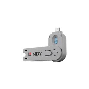 Lindy 40622, Nøgle til portblokering, USB Type-A, Blå, Acrylonitrilbutadienstyren, 1 stk, Polybag