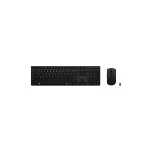 Lenovo Professional - Tastatur og mus-sæt - Bluetooth, 2.4 GHz - scheizisk fransk/tysk - tastkontakt: Scissor-Switch - grå - brun kasse - for ThinkPa